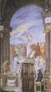 Sandro Botticelli Francesco Furini,Lorenzo the Magnificent and the Platonic Academy in the Villa of Careggi